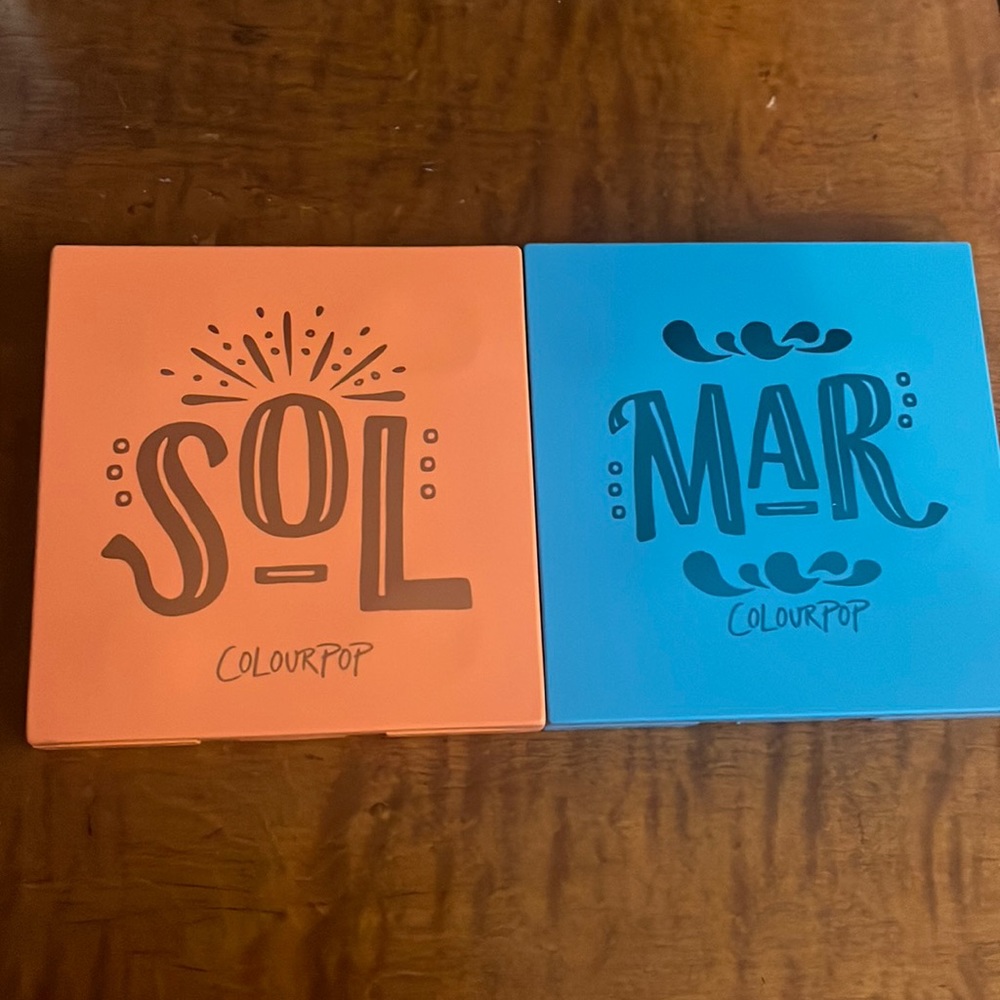 Colourpop Sol and Mar Palettes